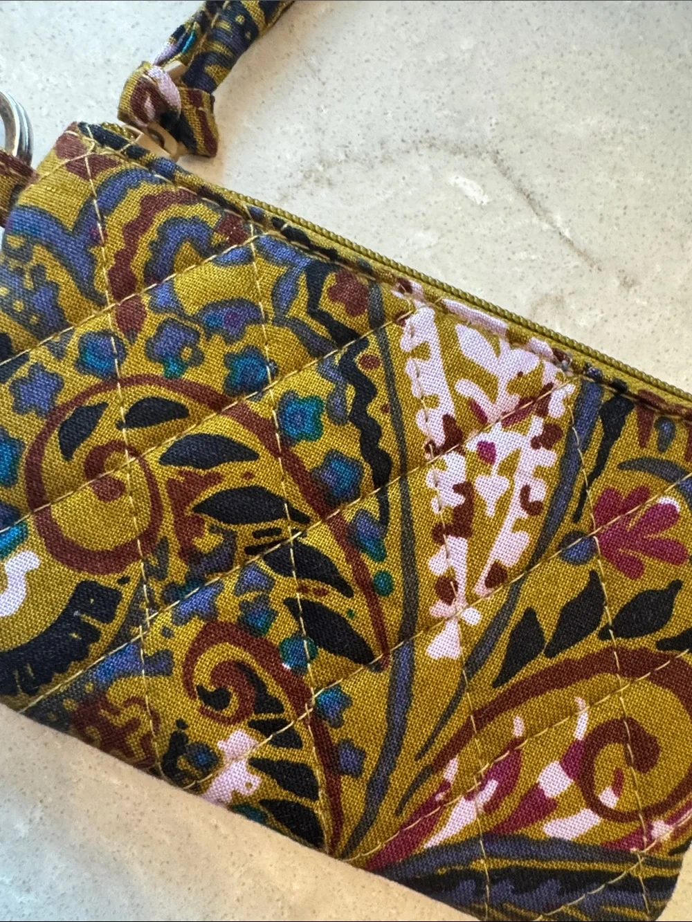 Vera Bradley Wristlet Coin Purse - Olive Multi